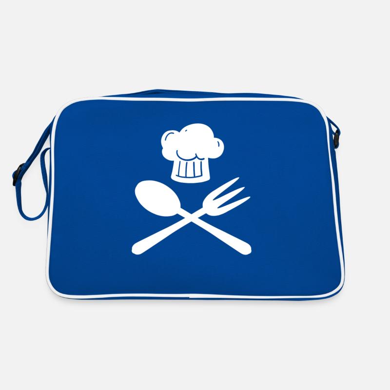 Cooking hat hobby chef spoon fork cook Retro Bag