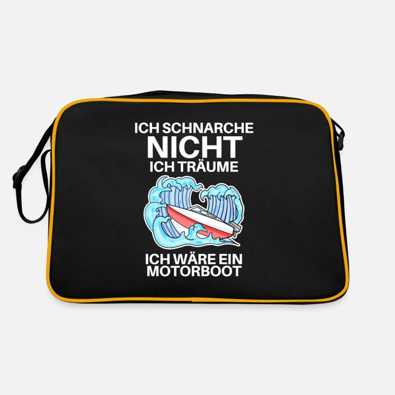 Motorboot Boote Boot Retro Tasche