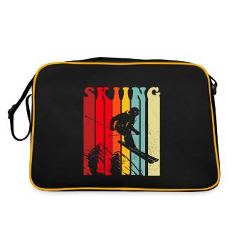 Ski Conduite d’hiver Sports d’hiver Cadeau - Sac Retro - noir/or - Dos