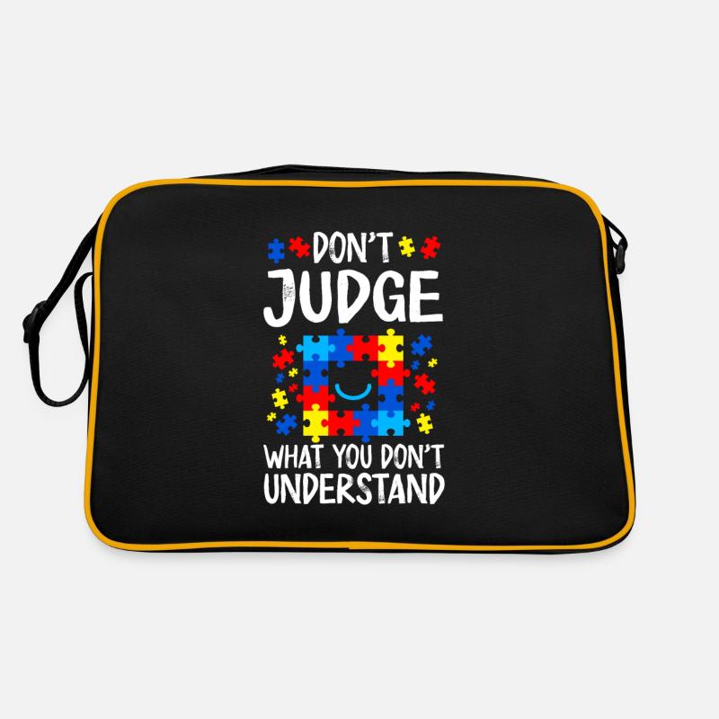 Autisme Conscience - Sac Retro - noir/or