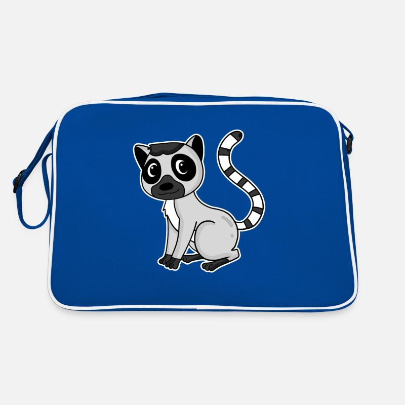 Lemur Primat Cadeau Sac Retro