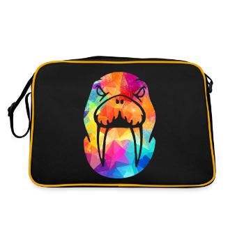 walrus - Retro Bag - black/gold - Back