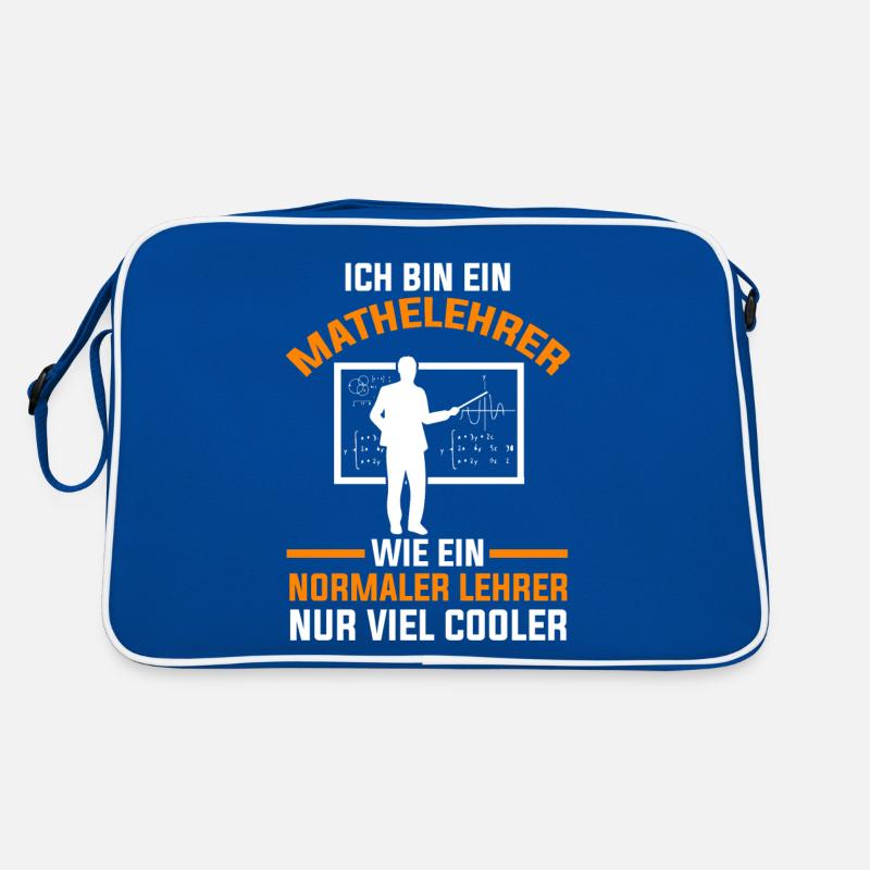 Mathelehrer Mathematik Lehrer Algebra Retro Tasche
