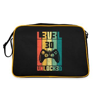 Niveau 30 Unlocked Joueur cadeau 30 anniversaire - Sac Retro - noir/or - Dos