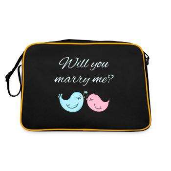 Demande de mariage - Sac Retro - noir/or - Dos
