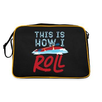 Kajak - Sac Retro - noir/or - Dos