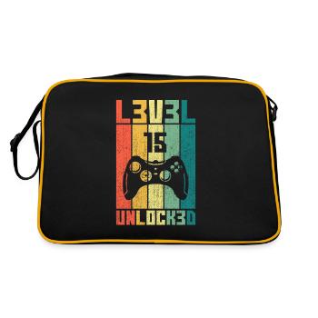 Niveau 15 Unlocked Joueur cadeau 15 anniversaire - Sac Retro - noir/or - Dos