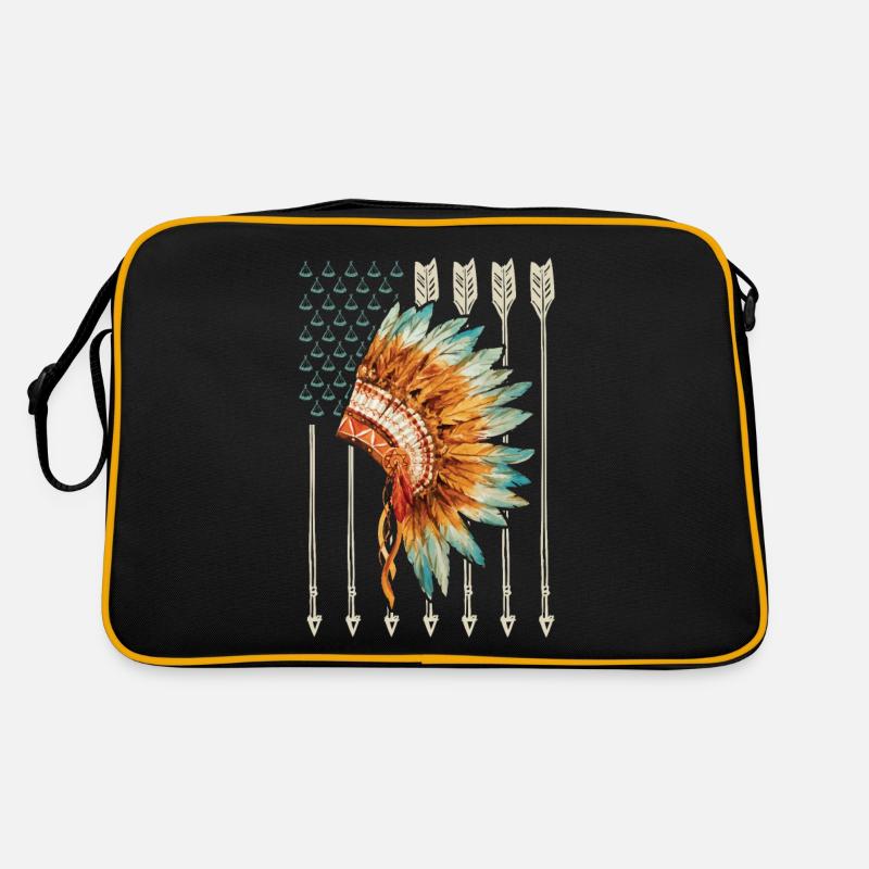 Cadeau de flèche d’indicateur américain indigène des ETATS-UNIS Sac Retro