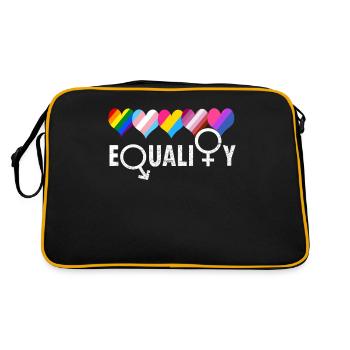LGBTQ Flag Equality - LGBTQ - Retro Bag - black/gold - Back