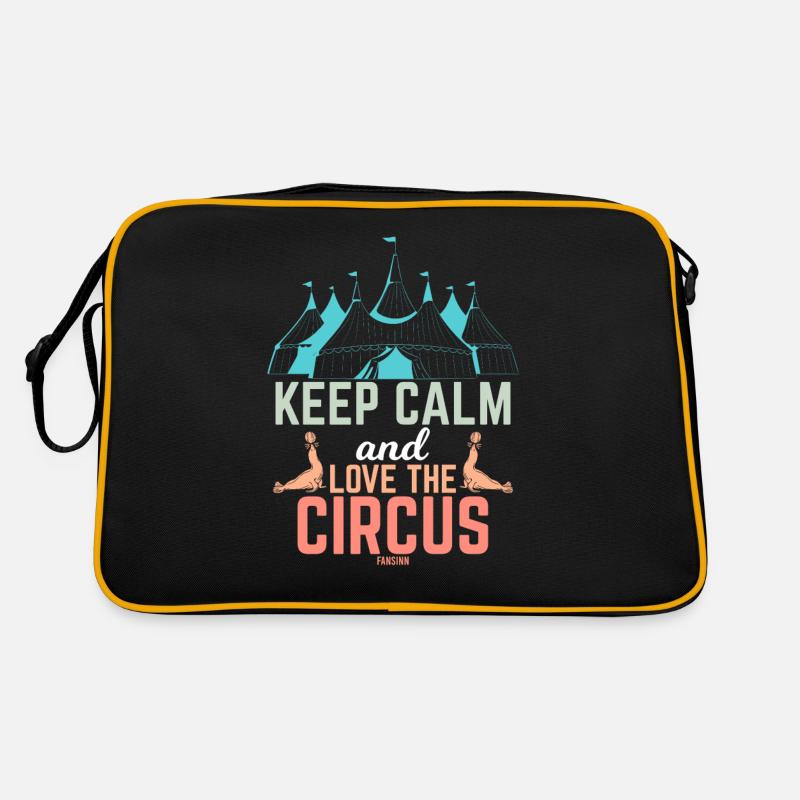 Cirque cirque cirque ambulant amusant Sac Retro