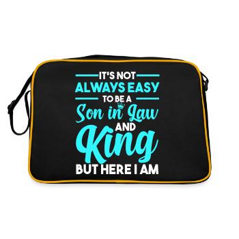 Gendre Cadeau - Sac Retro - noir/or - Dos