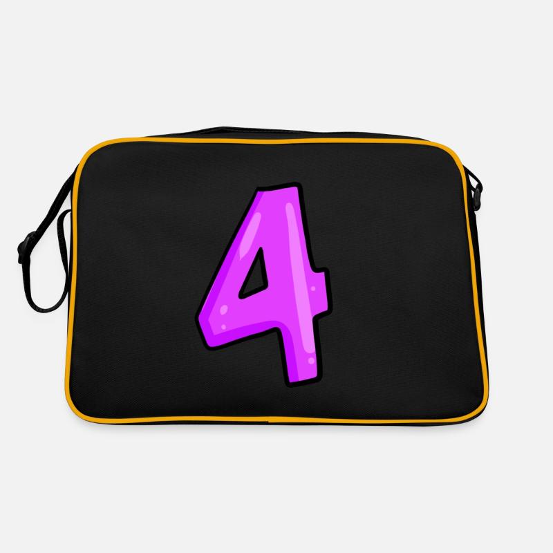4 - Retro Bag - black/gold