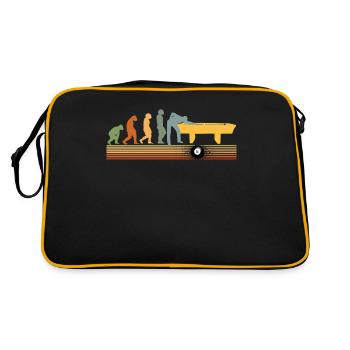Snooker Evolution Billardtisch Billardkugeln Pool - Retro Tasche - Schwarz/Gold - Hinten