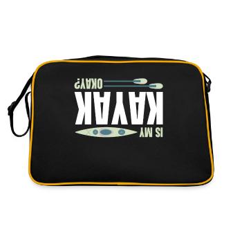 Kajak - Sac Retro - noir/or - Dos