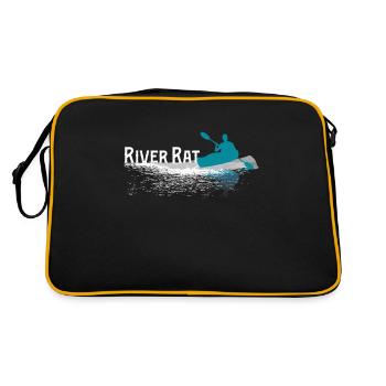 Kajak - Sac Retro - noir/or - Dos