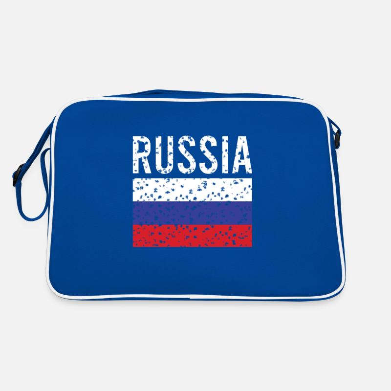 Russia Flag Vintage Retro Bag