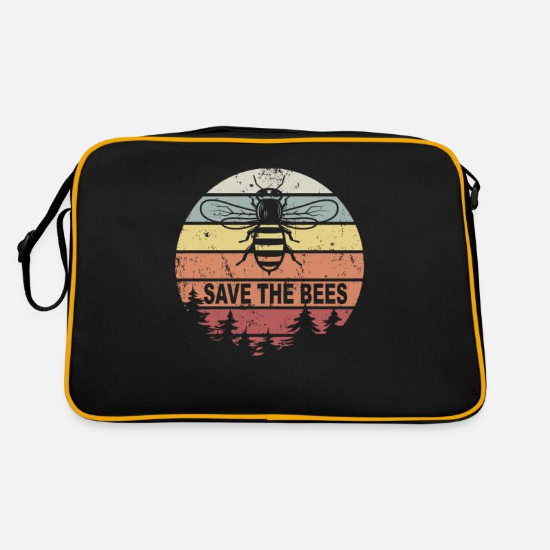 Save The Bees Honey Bee Beekeeper Environmental Gift Retro Bag