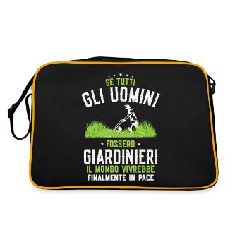 Giardiniere Giardinaggio Uomo Giardino - Sac Retro - noir/or - Dos