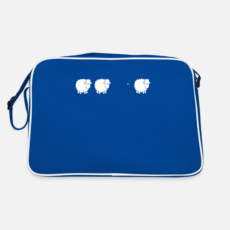 Das Schwarze Schaf - Bauern Sarkasmus Design Retro Tasche