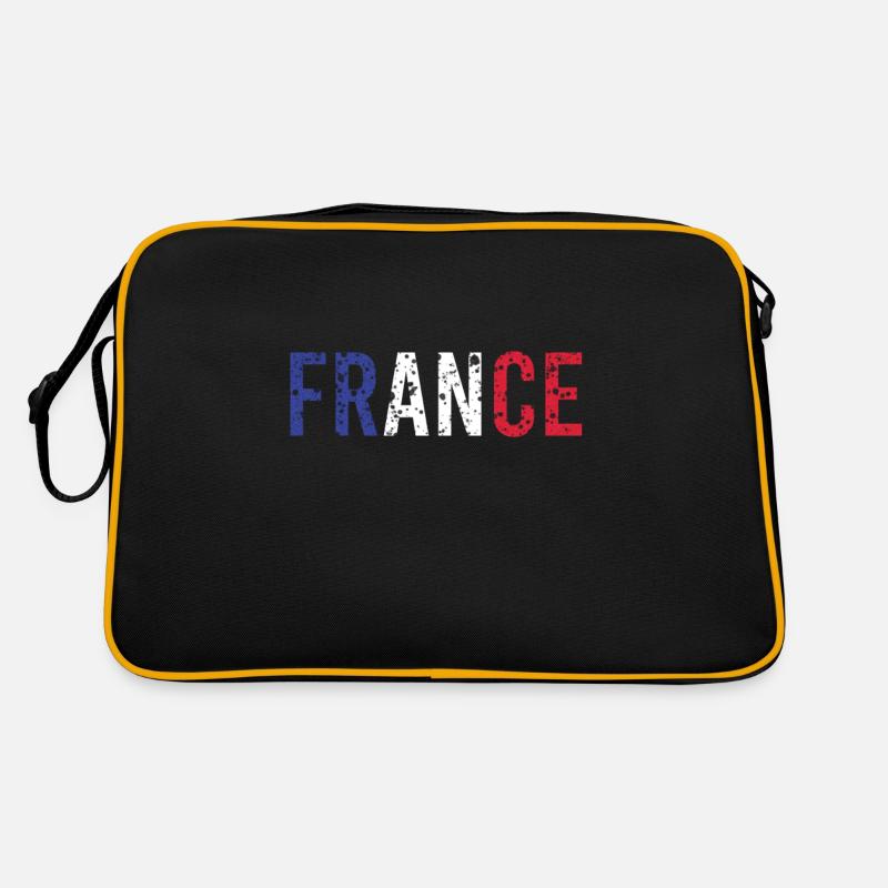 France - Sac Retro - noir/or
