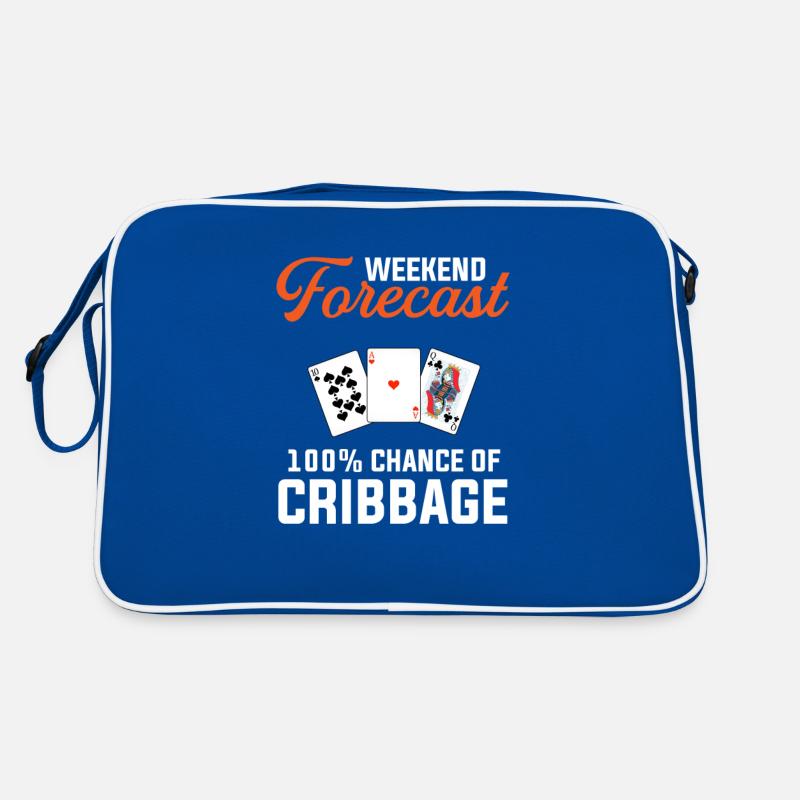 Cribbage weekend forecast funny cribbage Retro Bag