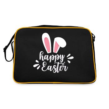 HAPPY EASTER - Retro Tasche - Schwarz/Gold - Hinten
