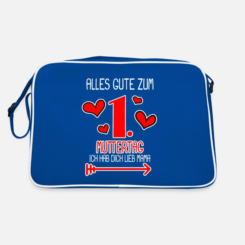 1. Muttertag - Ich hab dich lieb Mama Retro Tasche