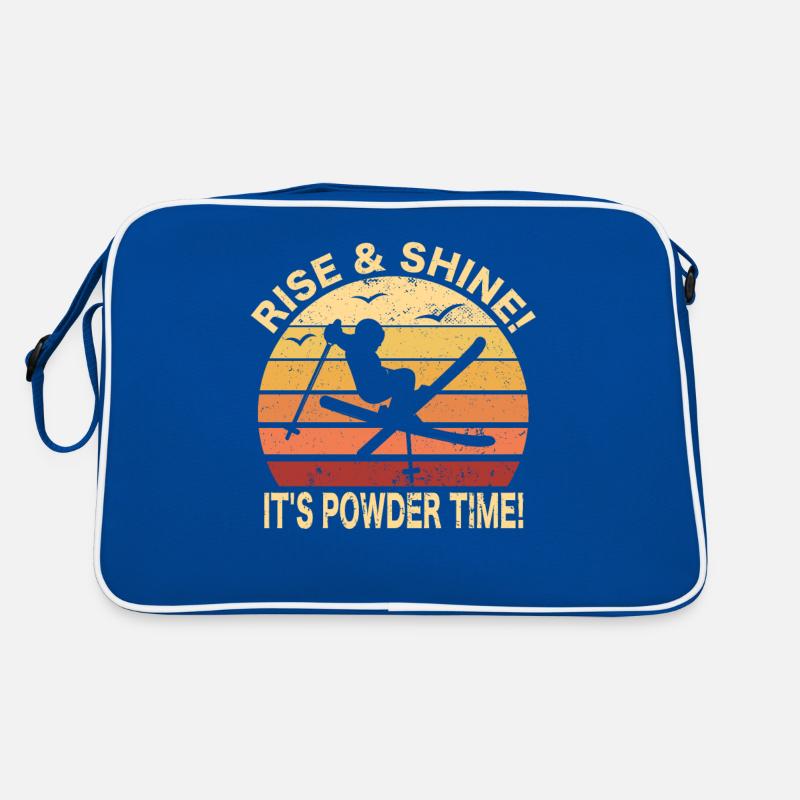 Freestyle-Skiing Skifahrer Wintersport Ski Spruch Retro Tasche