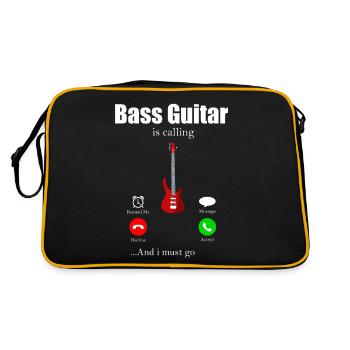 Bassist - Sac Retro - noir/or - Dos