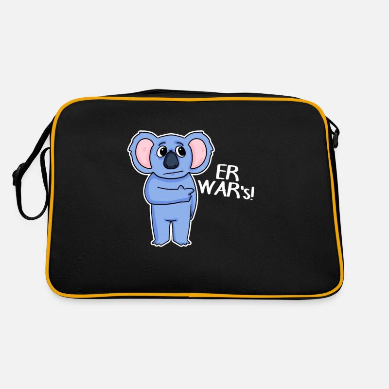 Koala lustig - Er war es Retro Tasche