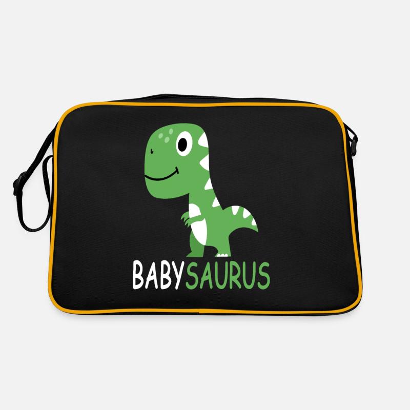 BabySaurus - Baby Saurus - Baby Dinosaurier Retro Tasche