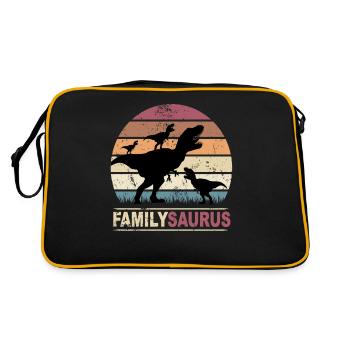 FamilySaurus - Family Saurus Family Dinosaur - Retro Bag - black/gold - Back