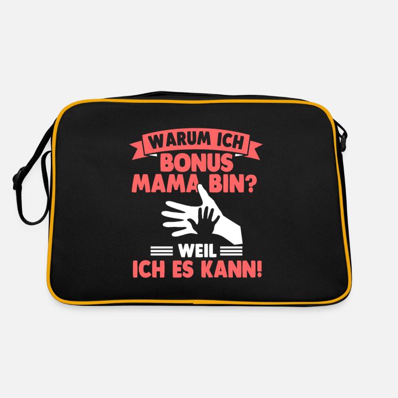 Bonus Mama Muttertag Stiefmutter Retro Tasche