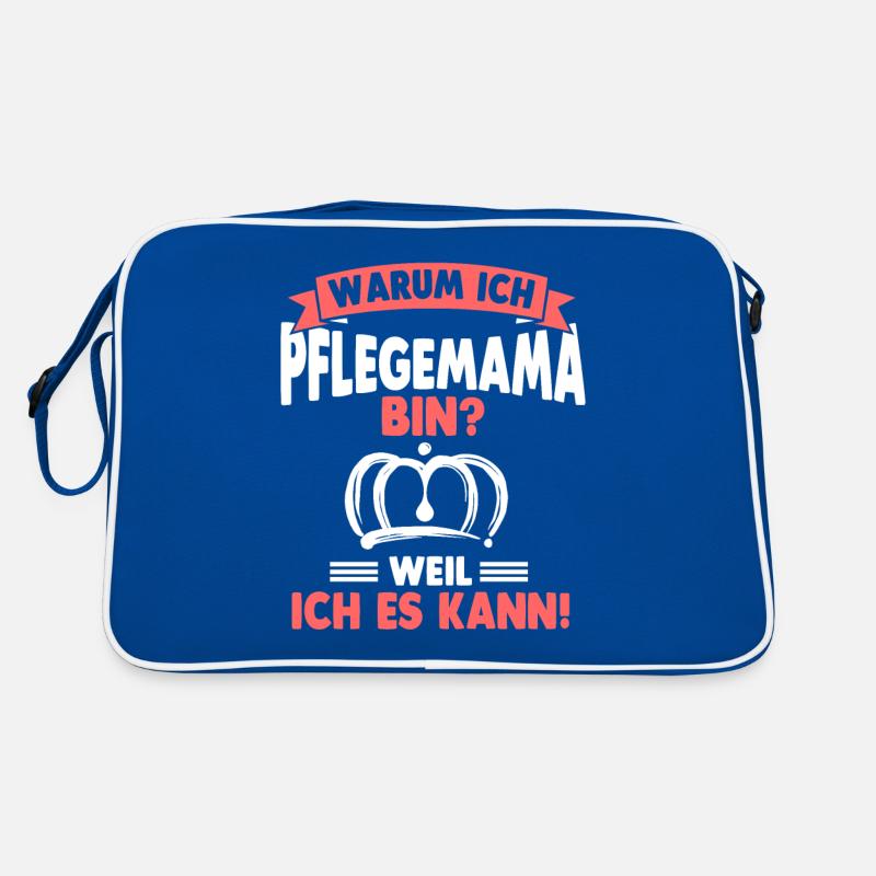 Pflegemutter Ziehmutter Muttertag Retro Tasche