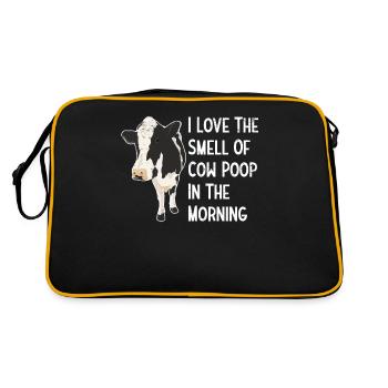 Vaches agriculteur vache vache agriculteur pâturage à vaches étable - Sac Retro - noir/or - Dos