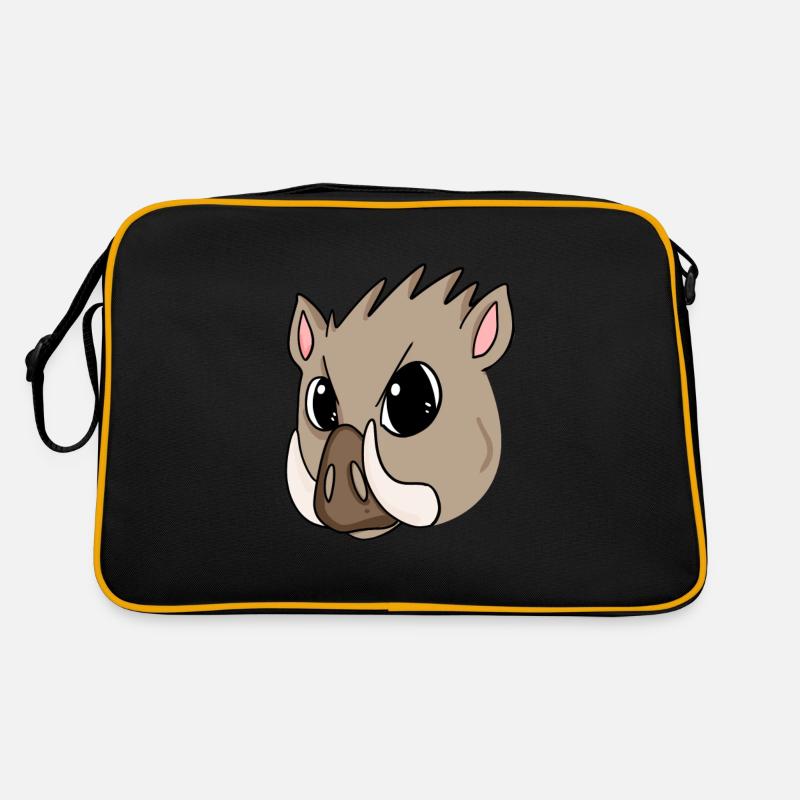Wildschwein Retro Tasche
