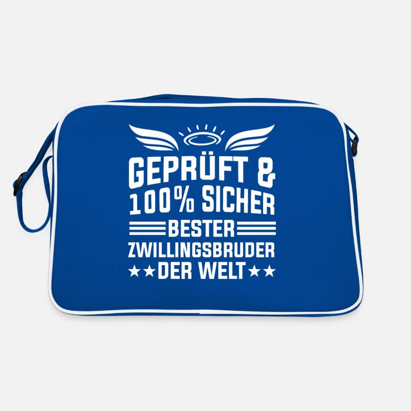 Bester Zwillingsbruder Der Welt Retro Tasche