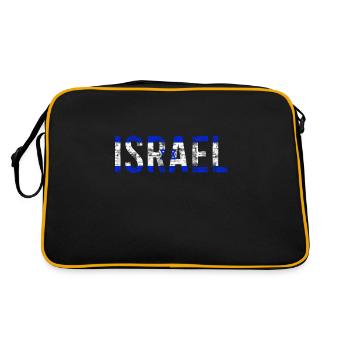 Israel Flag Vintage - Retro Bag - black/gold - Back