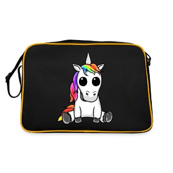Alien Unicorn Intoxication Alien Drugs Extasy - Sac Retro - noir/or - Dos