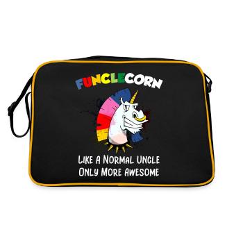 Funclecorn Like A Normal Oncle Only More Awesome - Sac Retro - noir/or - Dos