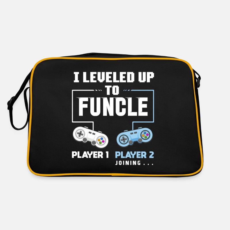 I Level Up To Funcle Lustig Onkel Gaming Geschenk Retro Tasche