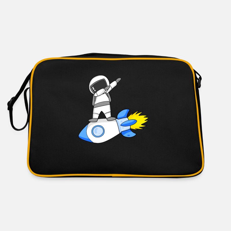 Astronaut Dabbing Retro Tasche