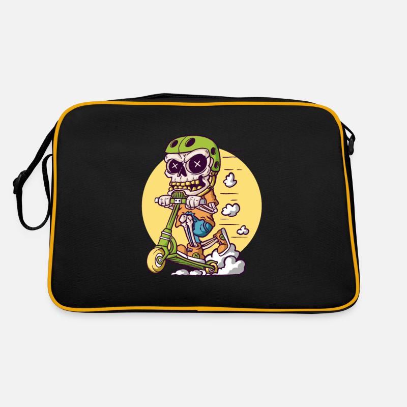 Skull Tretroller Retro Tasche