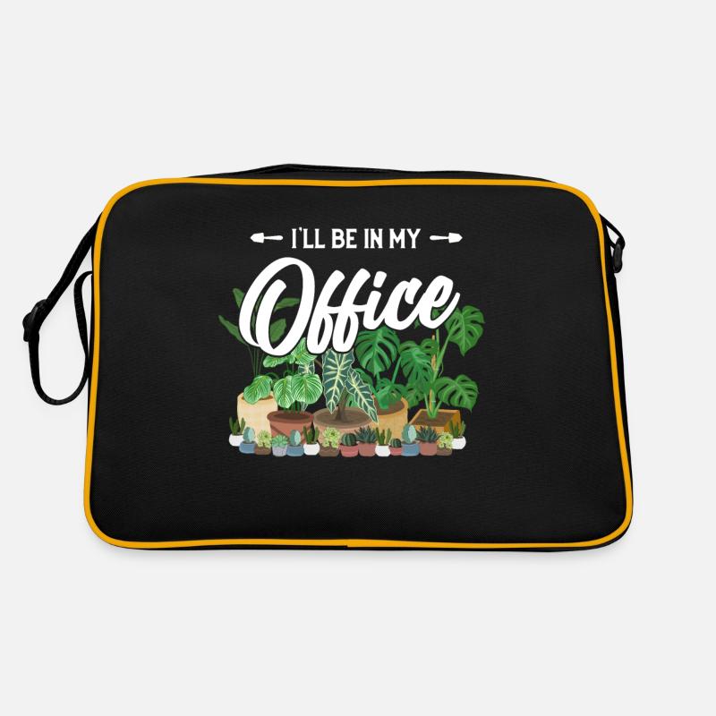 Gärtner Pflanzen - Retro Tasche - Schwarz/Gold