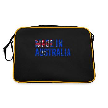 Drapeau australien Vintage - Sac Retro - noir/or - Dos