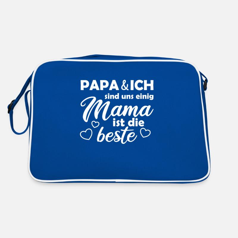 Muttertag Mama ist die Beste Mutter Retro Tasche