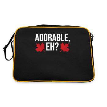 Canada Day Canada feuille d’érable Canadien - Sac Retro - noir/or - Dos