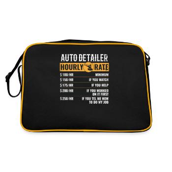 Détails de la voiture Hourly Hourly, détails de voiture - Sac Retro - noir/or - Dos