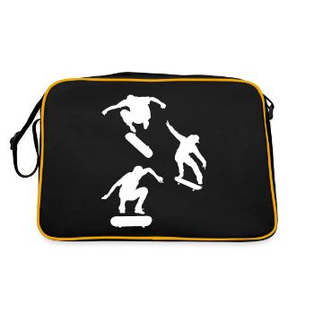 Skate skater - Sac Retro - noir/or - Dos