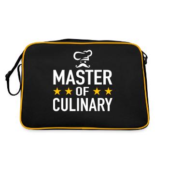 Master of Culinary Chef Chef Chef Chef Hat - Retro Bag - black/gold - Back